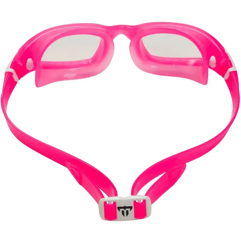 Aqua Sphere Michael Phelps Tiburon Kid Swim Goggles Clear Lens Pink/White-1